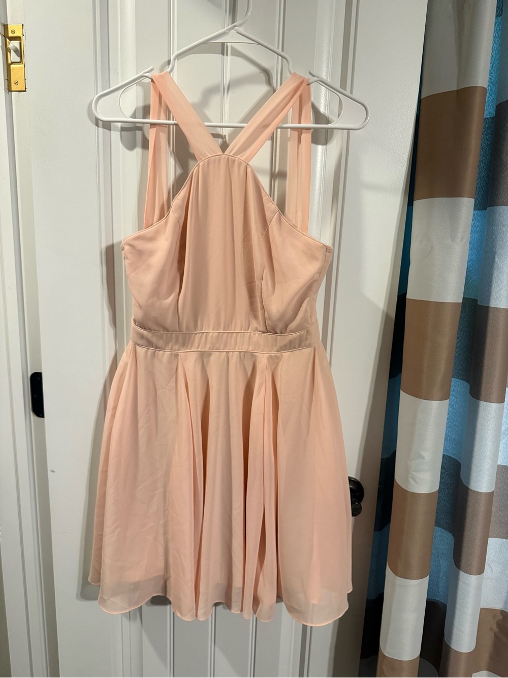 Lulu's Blush Peach Slip Dress